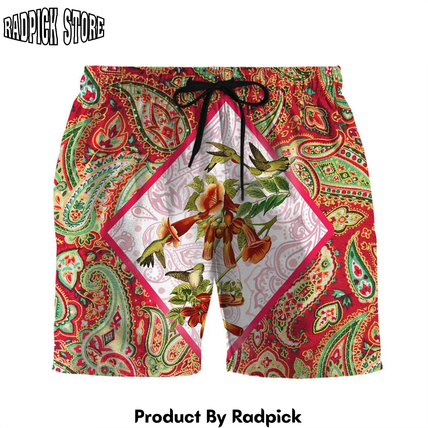 Radpick 3d hummingbirds shorts r1p rp631794